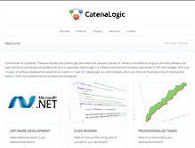 Tablet Screenshot of catenalogic.com